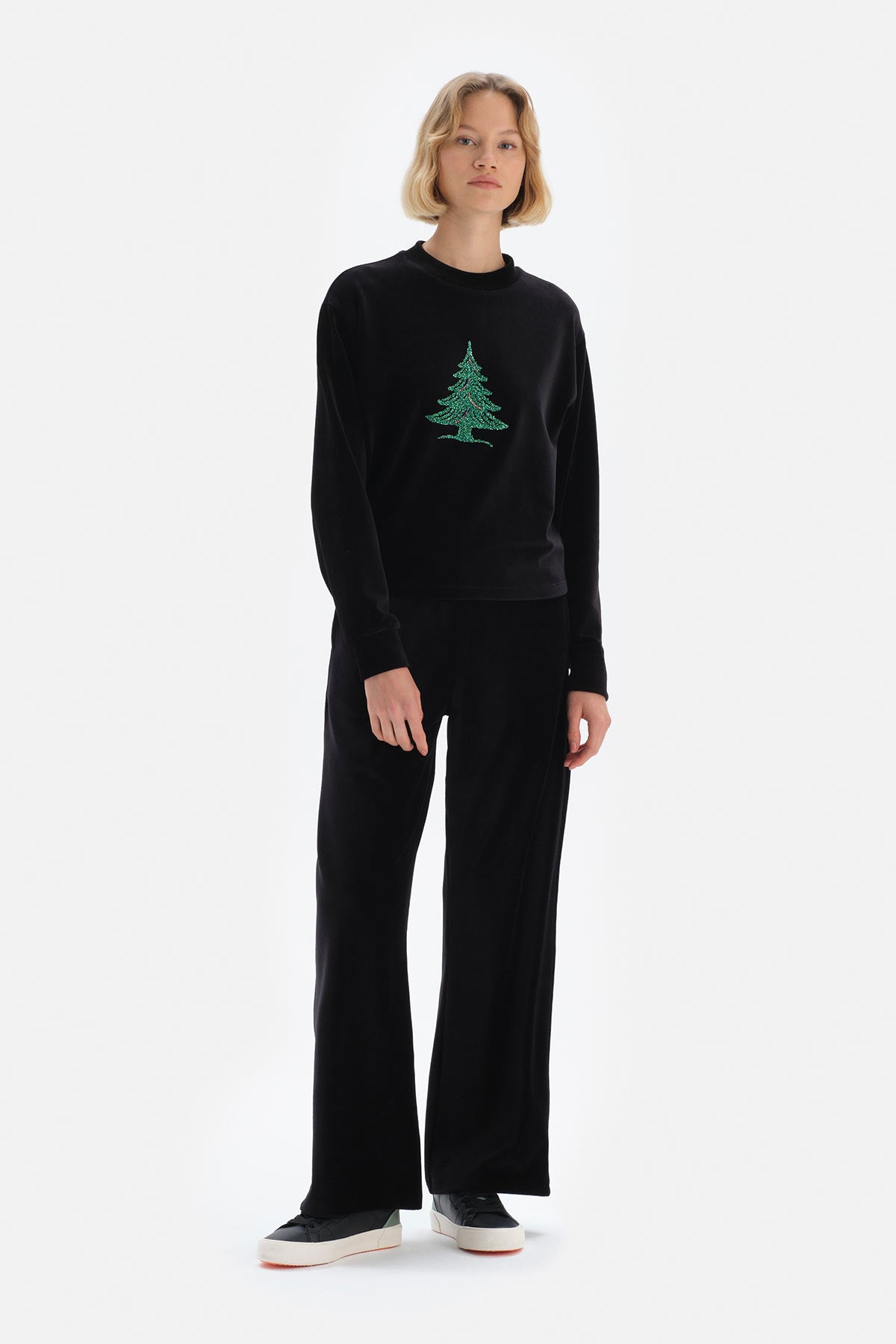 BLACK TRACKSUIT BOTTOM