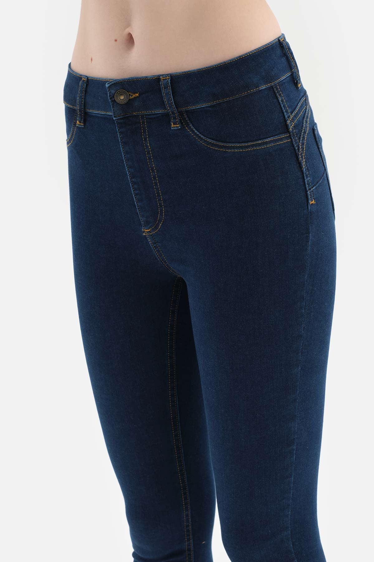 Lacivert Jean Push Up Tayt Pantolon