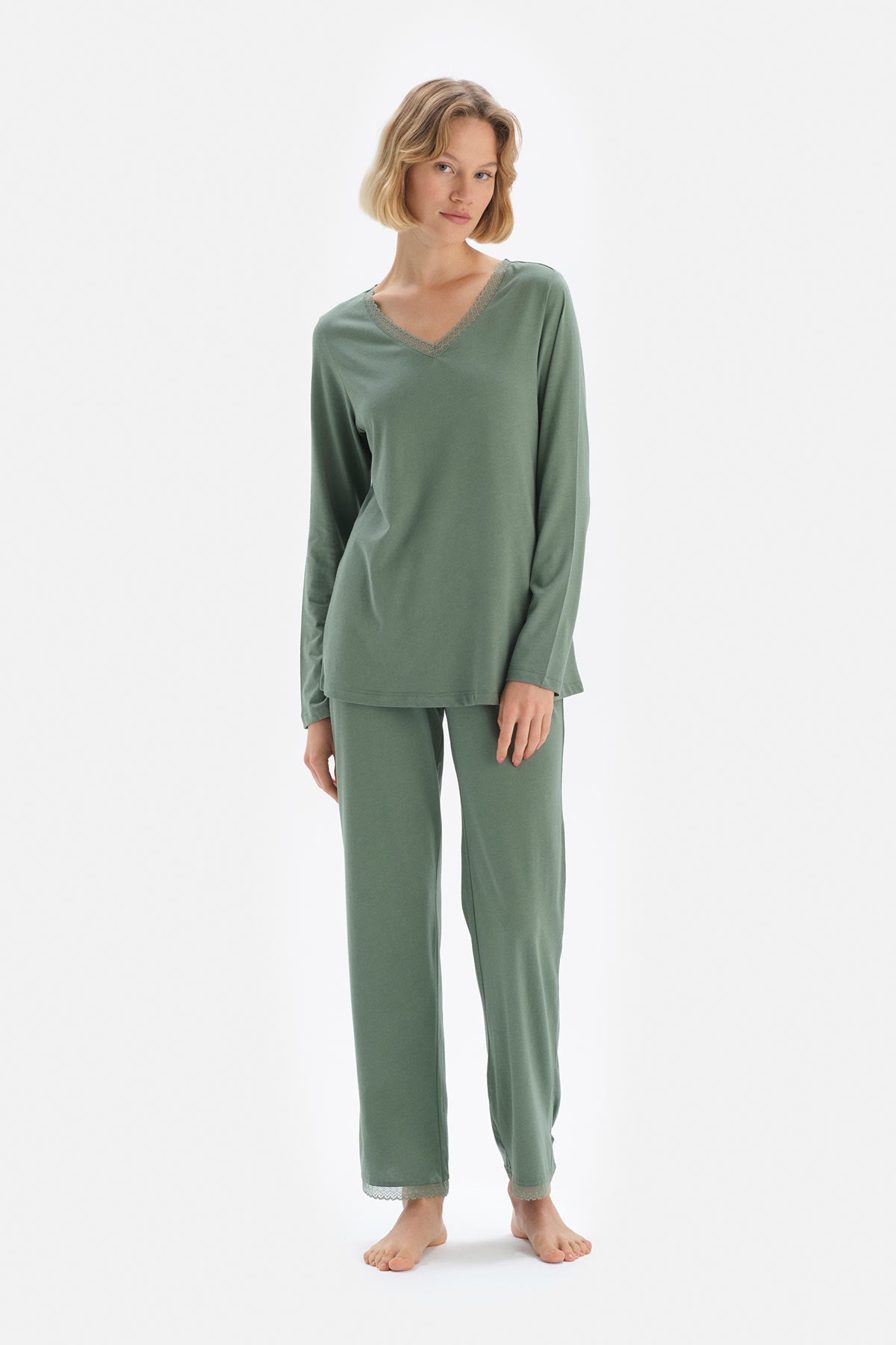 GREEN PYJAMA SET