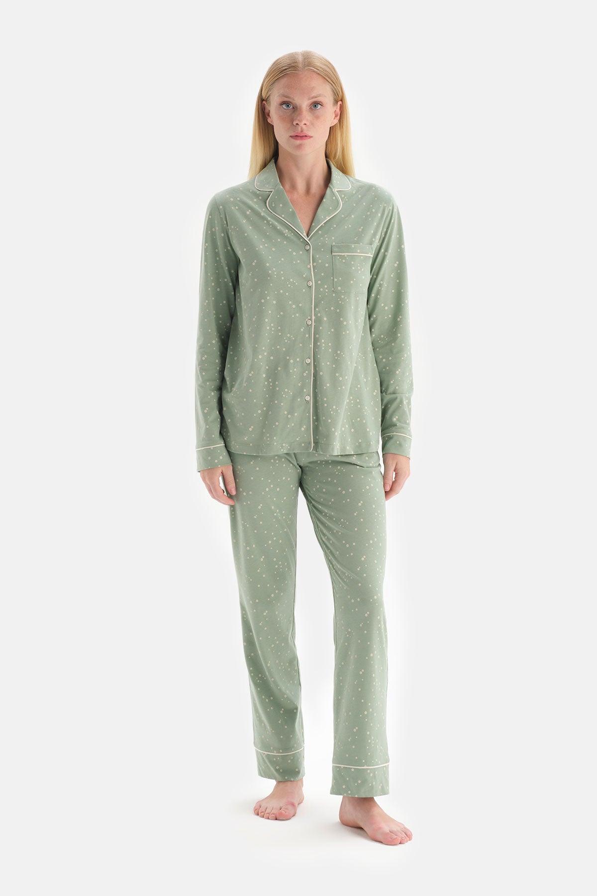 GREEN PYJAMA SET