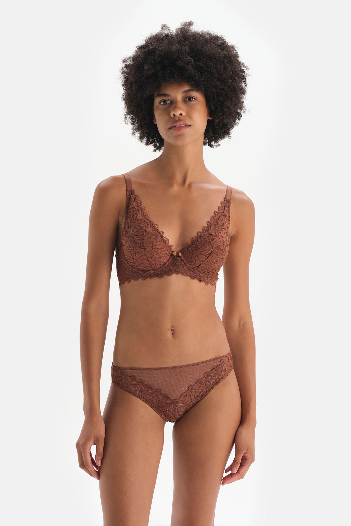 BROWN BRALETTE