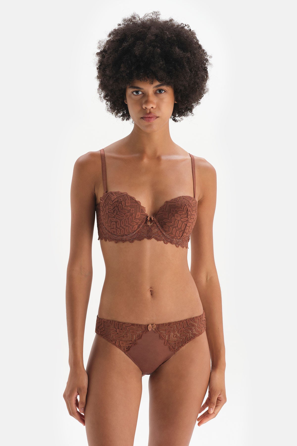 BROWN BRA