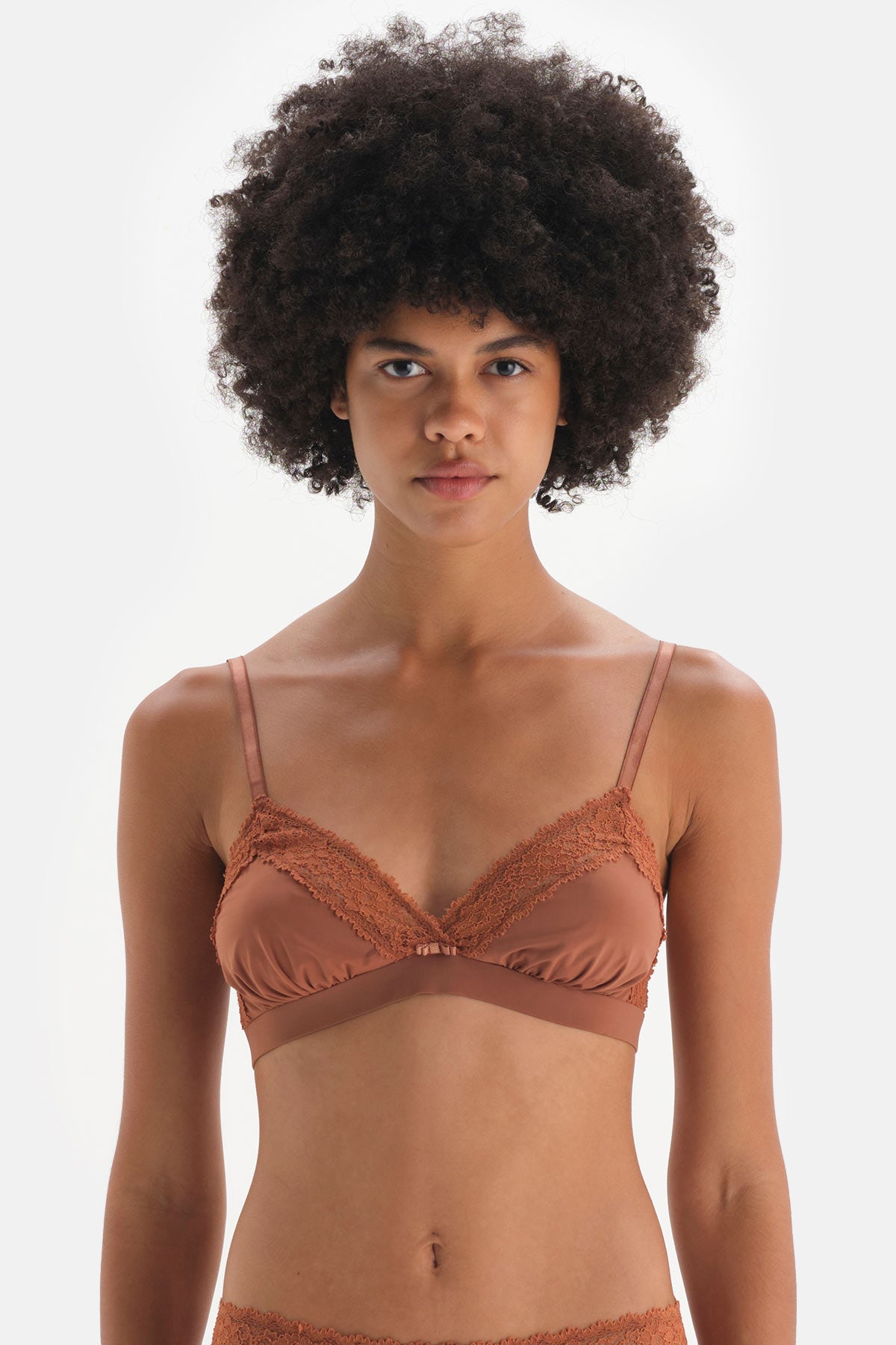 BROWN BRA