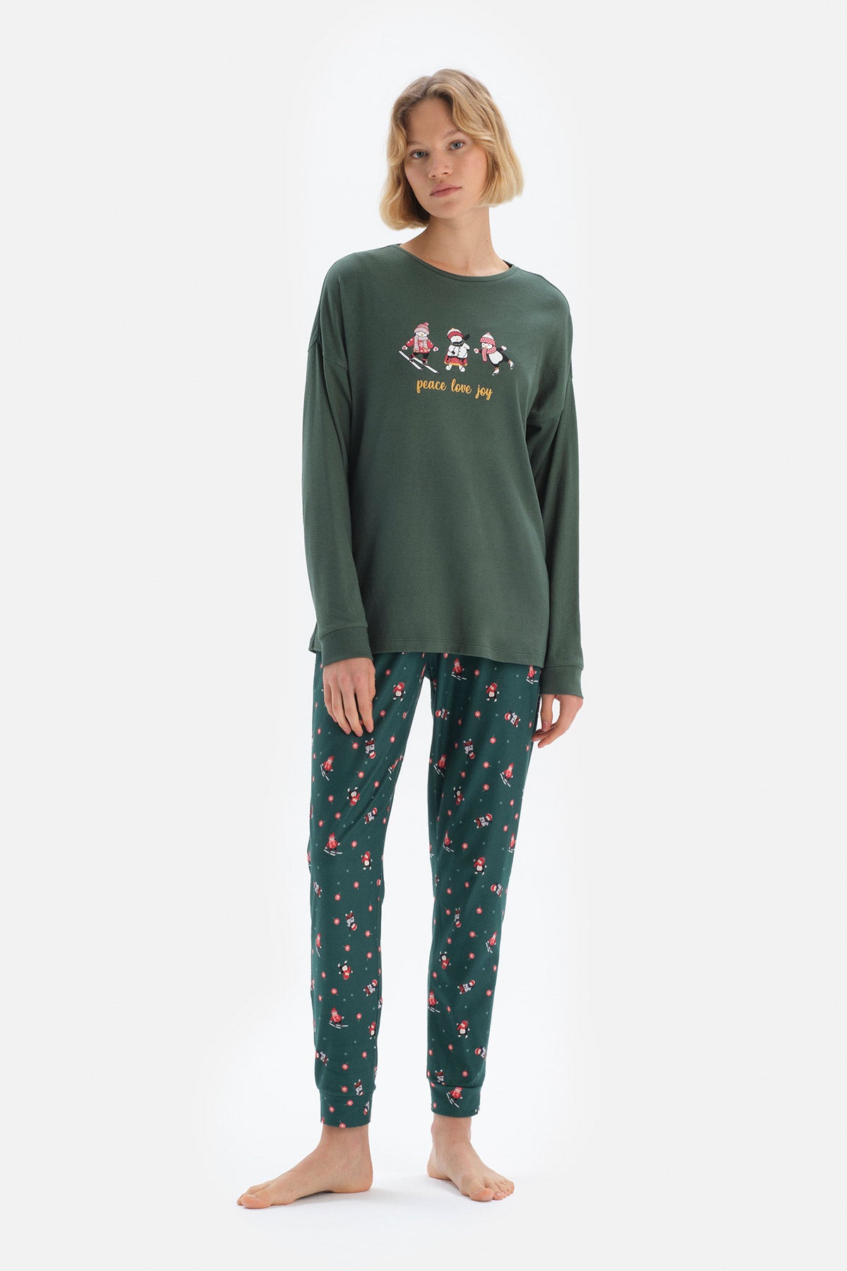 GREEN PYJAMA BOTTOM