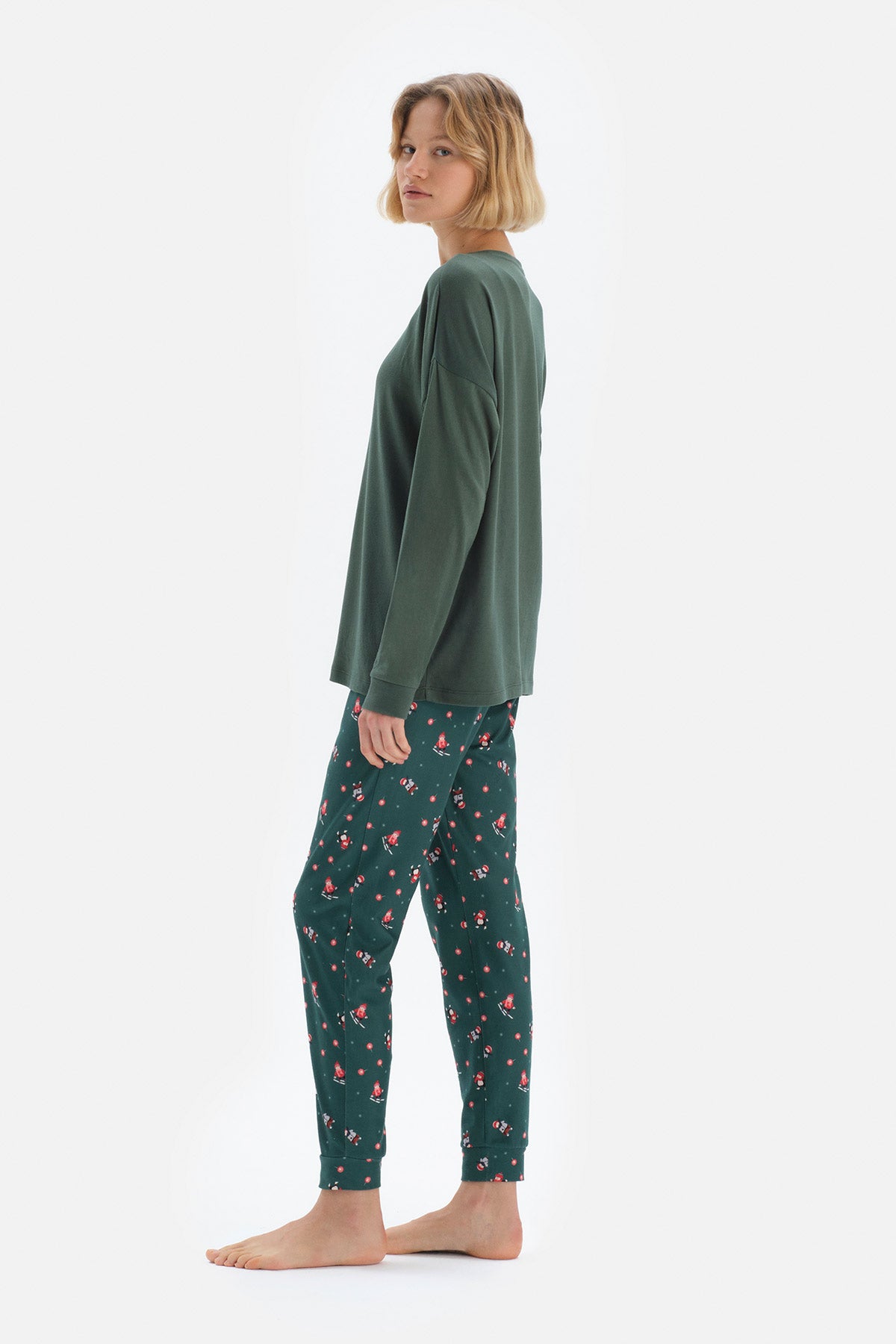 GREEN PYJAMA BOTTOM