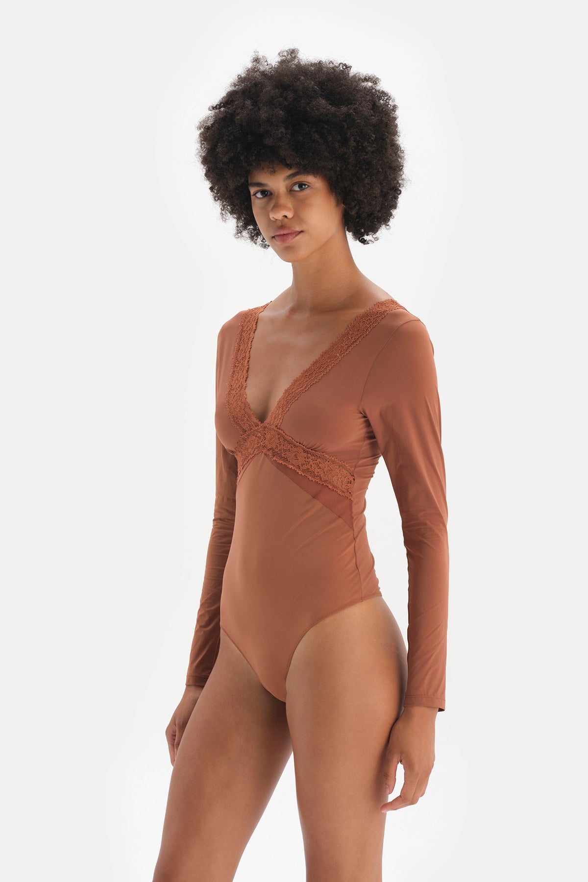 BROWN BODYSUIT