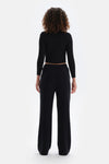 Black LONG SLEEVE BASIC T-SHIRT