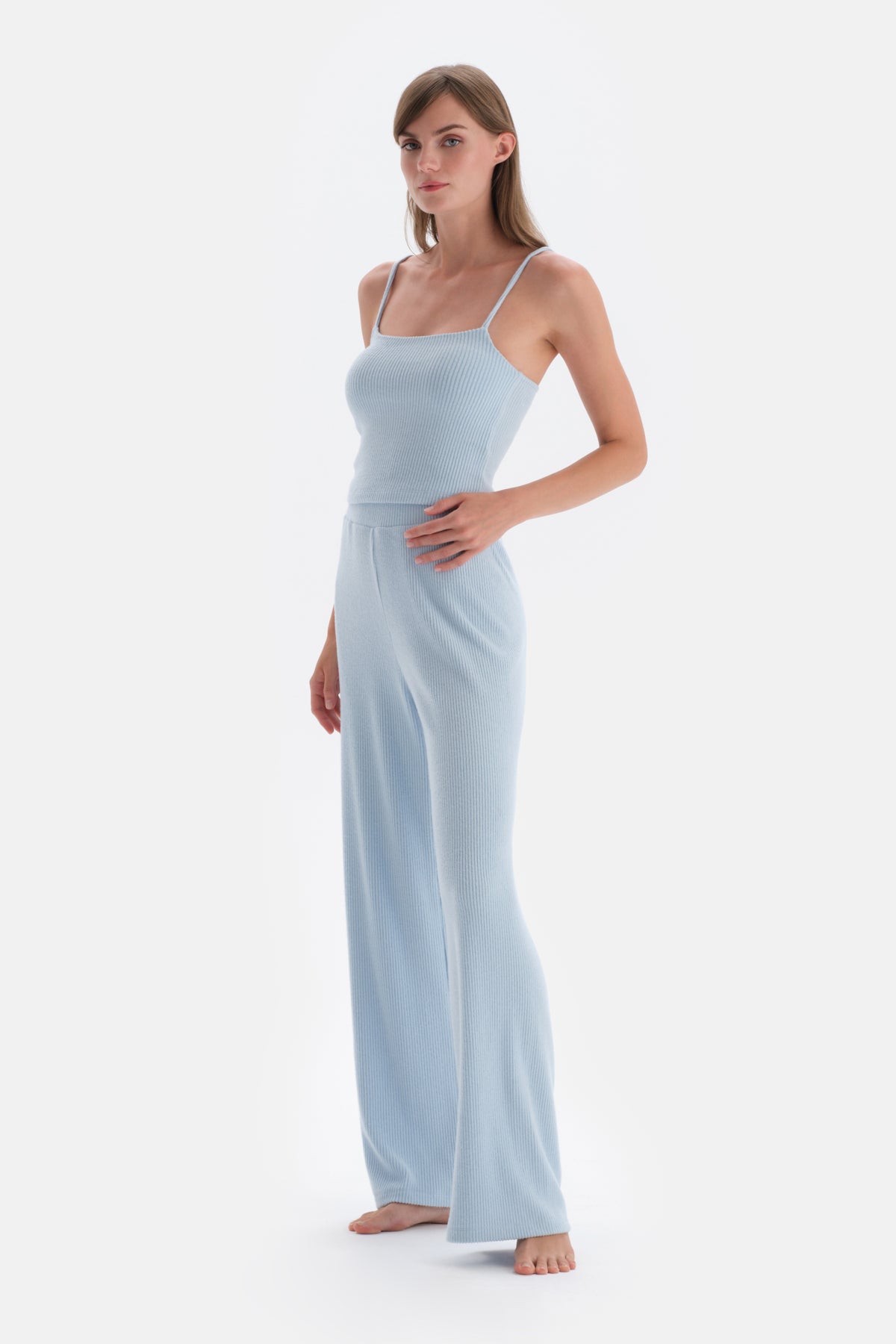 Blue THIN STRAPPED CASTER ATHLETE