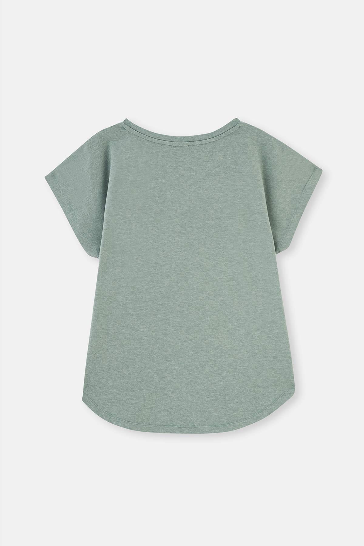 Yeşil Basic Düşük Kollu Everfresh T-Shirt