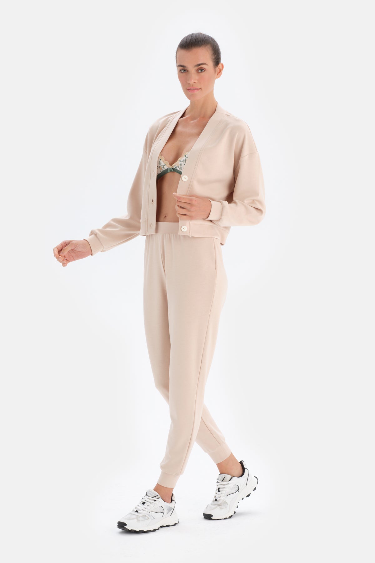 Ecru JOGGER TROUSERS