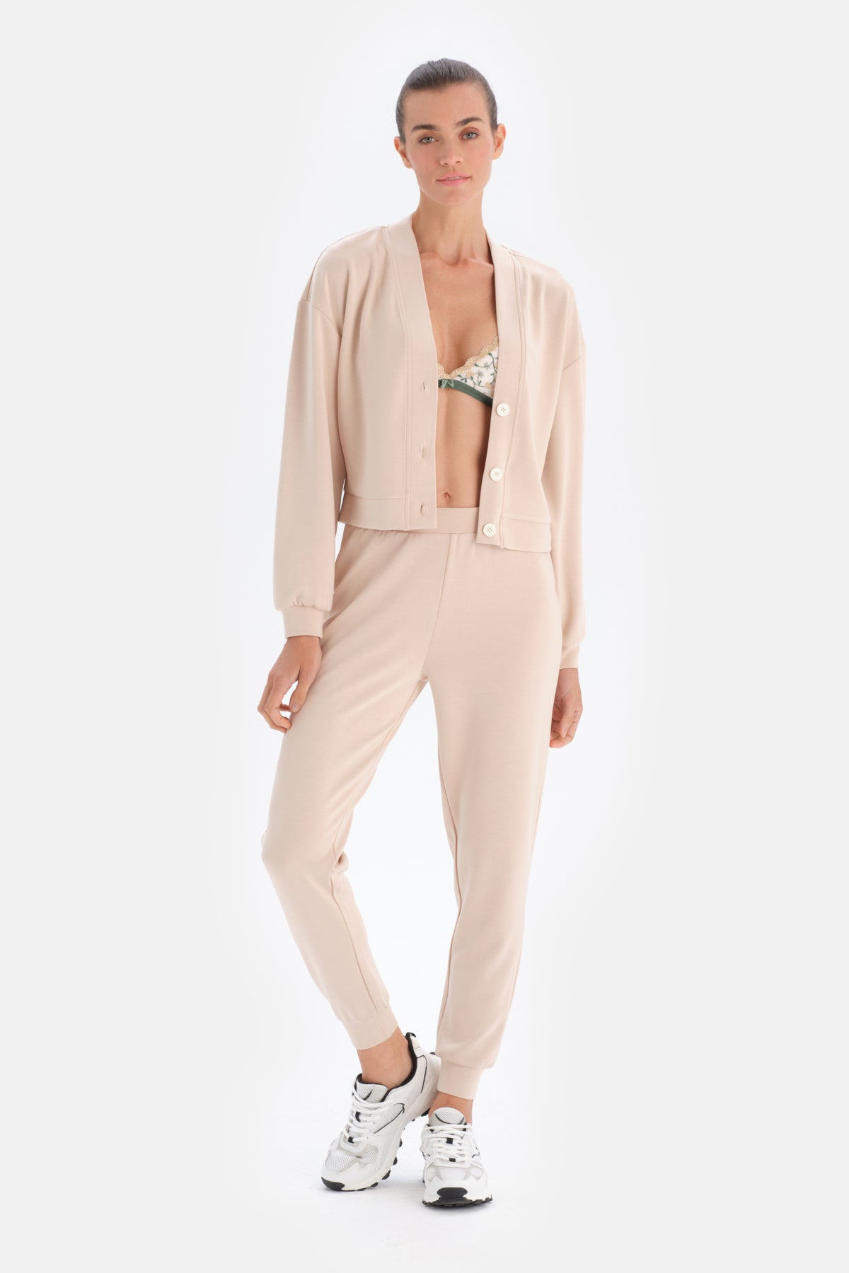 Ecru JOGGER TROUSERS