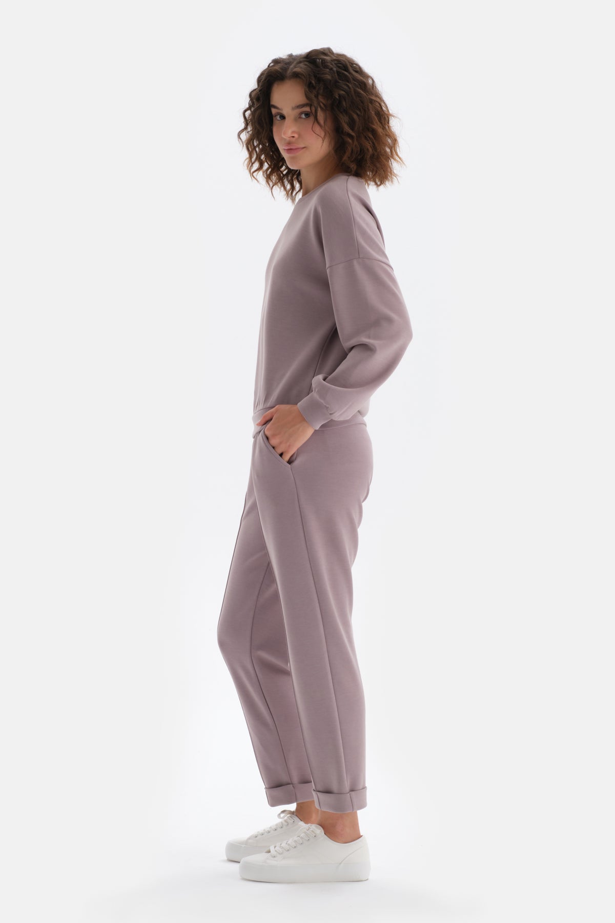 Light Lilac RIBBED TRACKSUIT