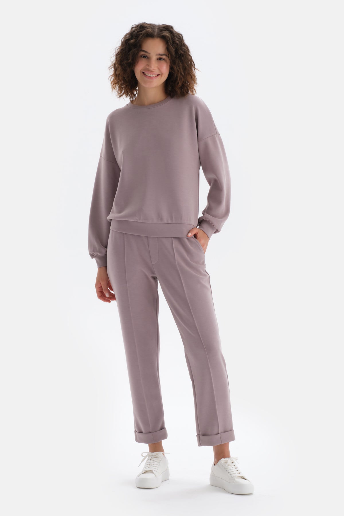 Light Lilac RIBBED TRACKSUIT