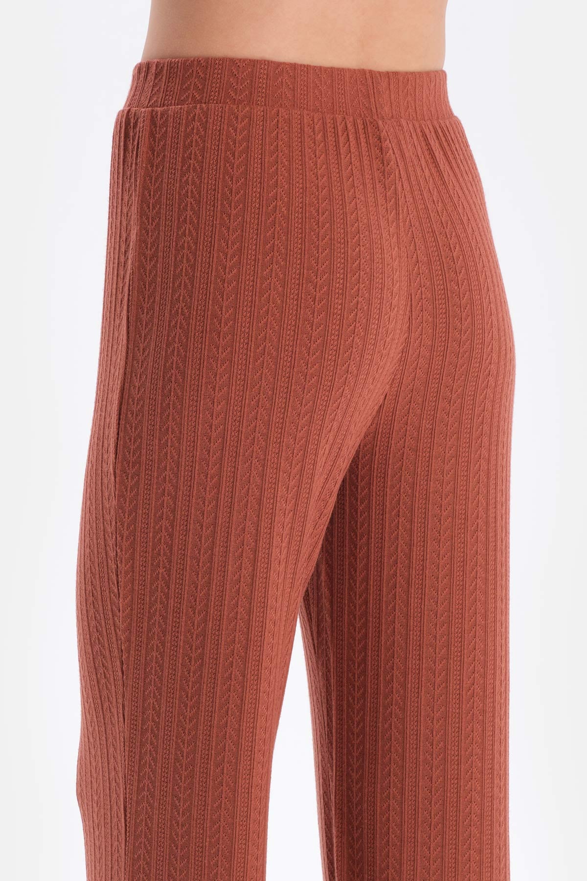 Terracotta WIDE LEG TRACKSUIT BOTTOM