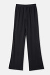 Black WIDE LEG TRACKSUIT BOTTOM
