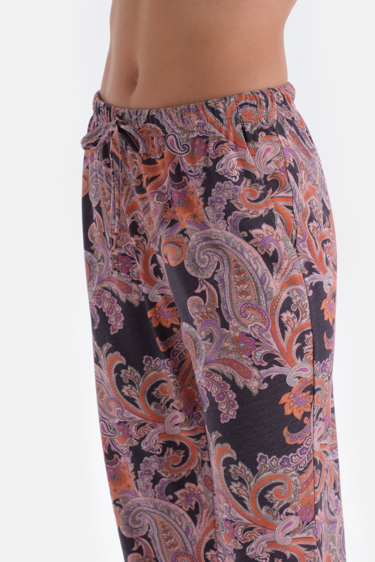 MULTICOLOR PATTERNED SHIRT TROUSERS PAJAMAS SUIT