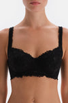 Black DRAWING CONCRETE BRA