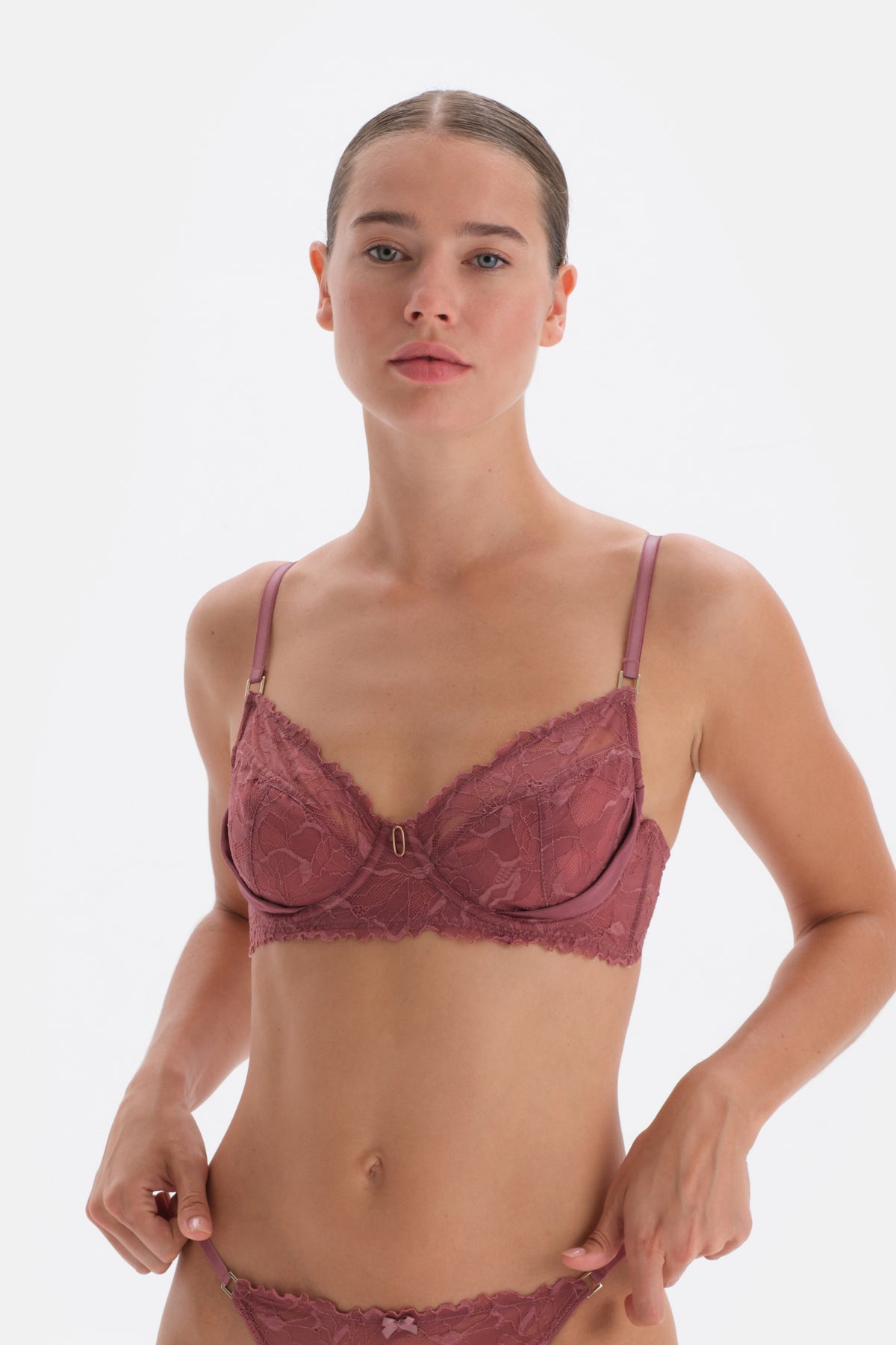 Dusty Rose LACE WIRE BRA