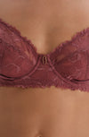 Dusty Rose LACE WIRE BRA