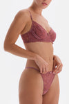 Dusty Rose LACE WIRE BRA