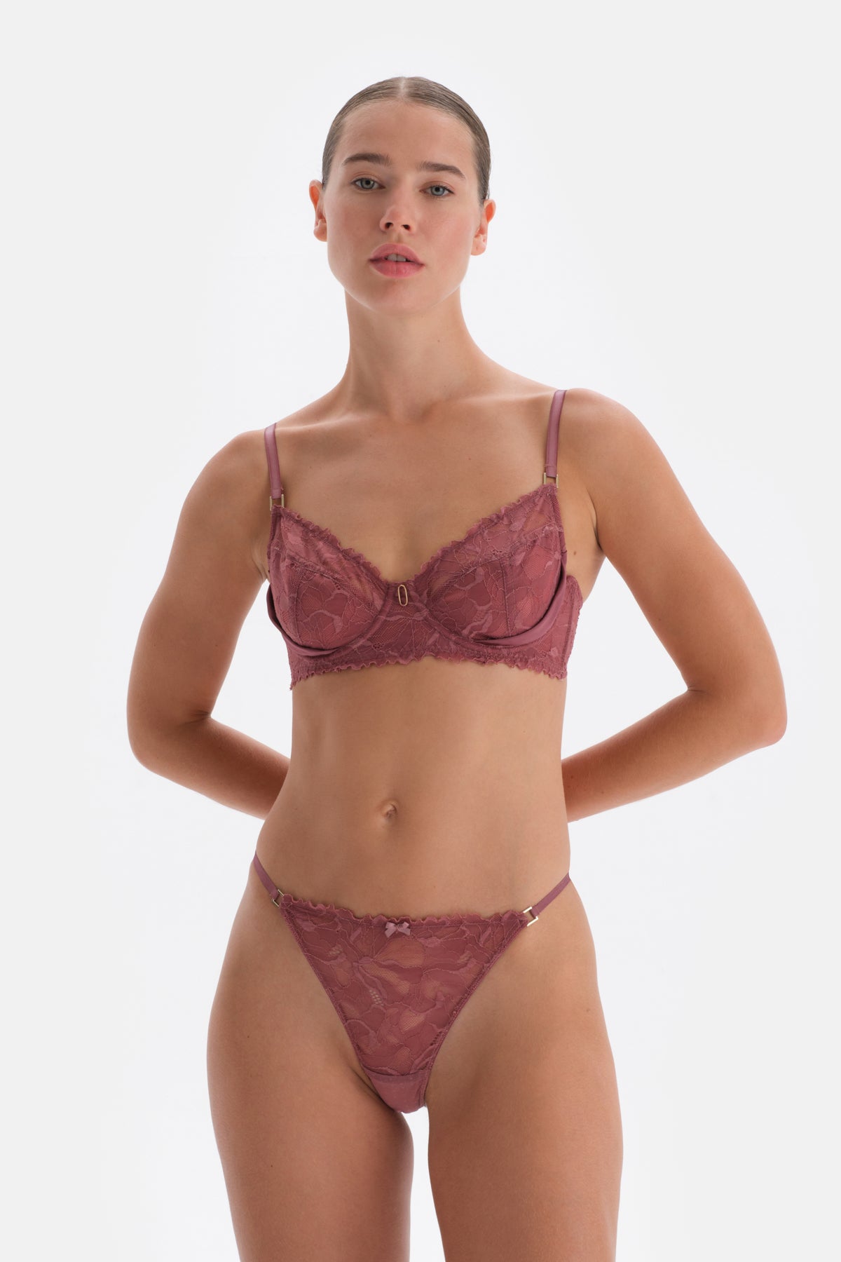Dusty Rose LACE WIRE BRA