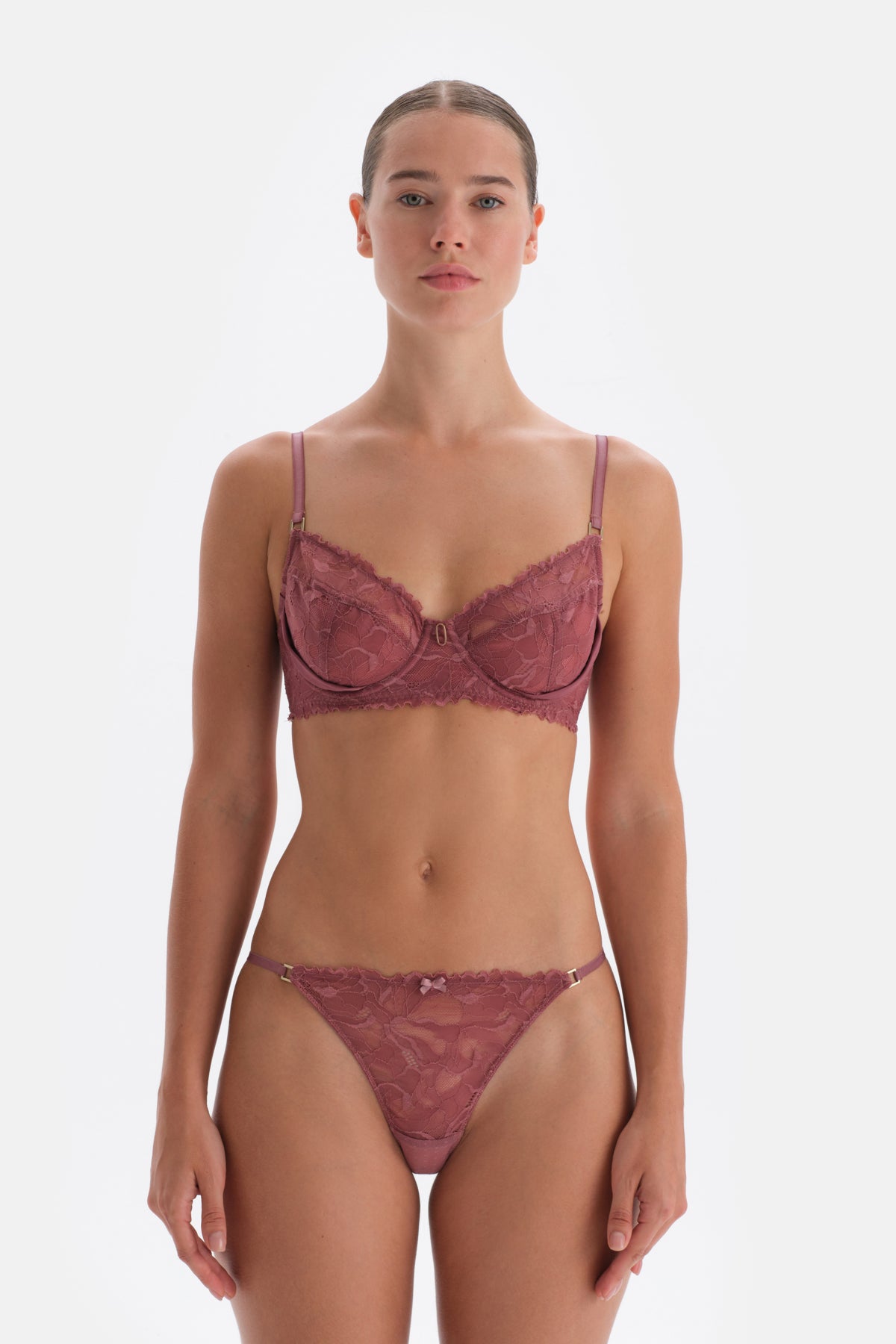 Dusty Rose LACE WIRE BRA