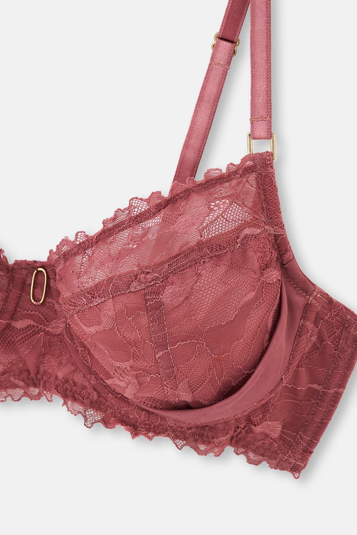Dusty Rose LACE WIRE BRA