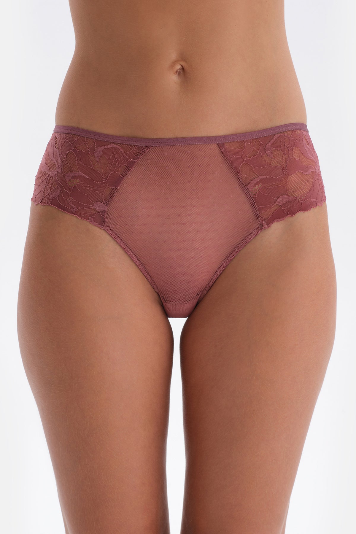 Gül Kurusu Dantel Ve Aksesuar Detaylı Slip