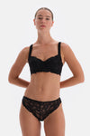 Black BRAZILIAN PANTS WITH LACE