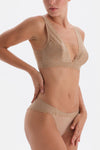 Tan LACE DETAILED PREMIUM BASIC HIPSTER