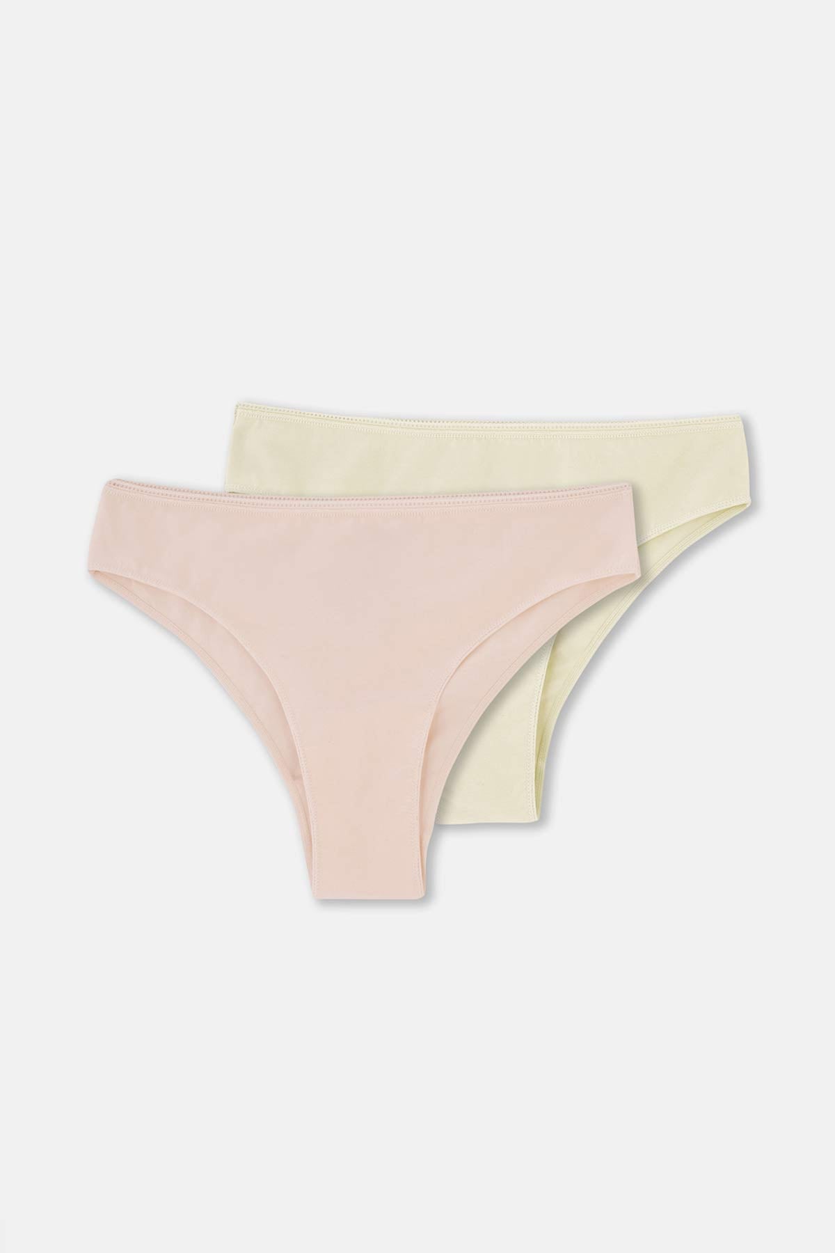 Karışık Karışık Kadın 2'Li Pamuklu Brazıllıan