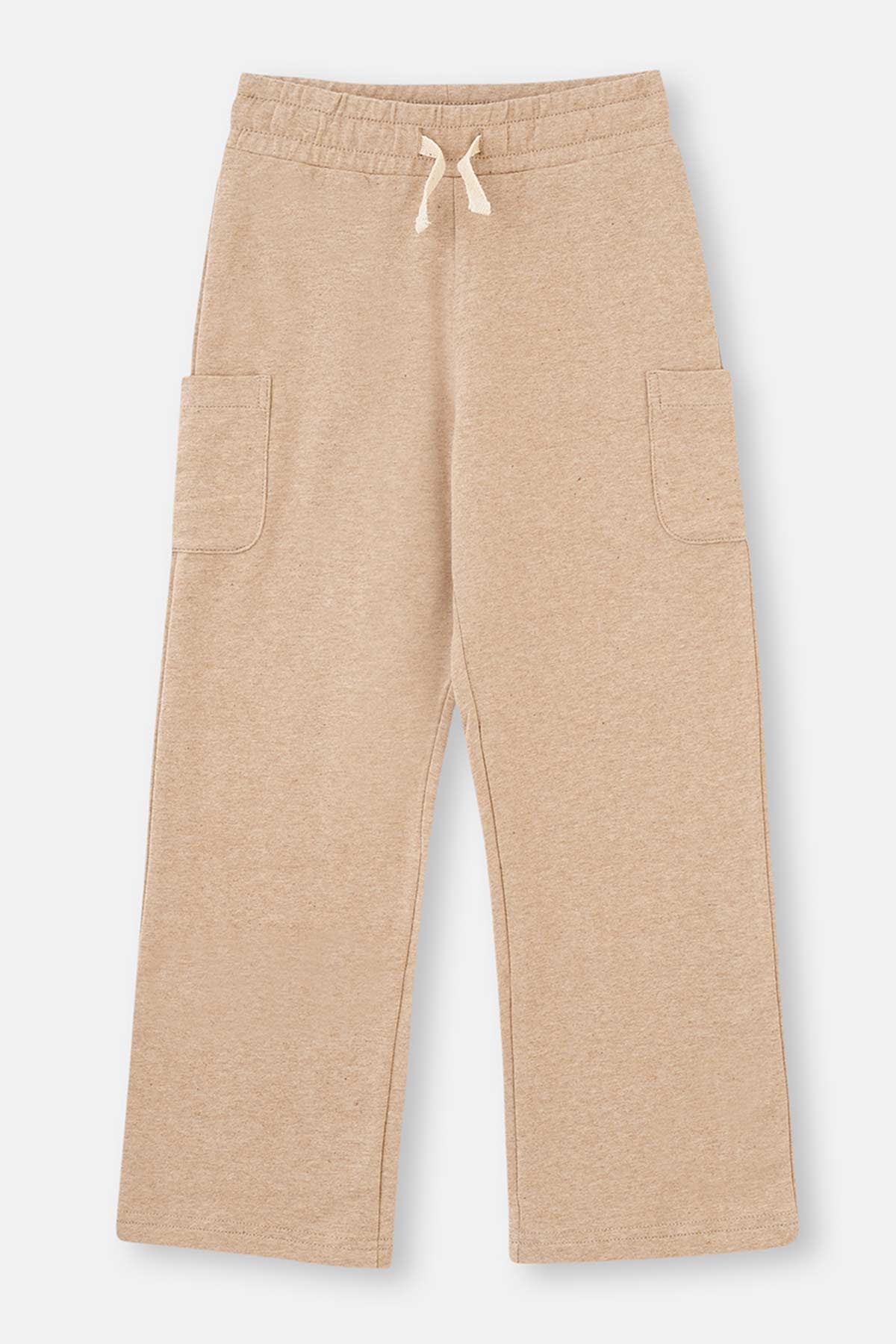 BEIGE NATURAL COLORED LOCAL COTTON TROUSERS
