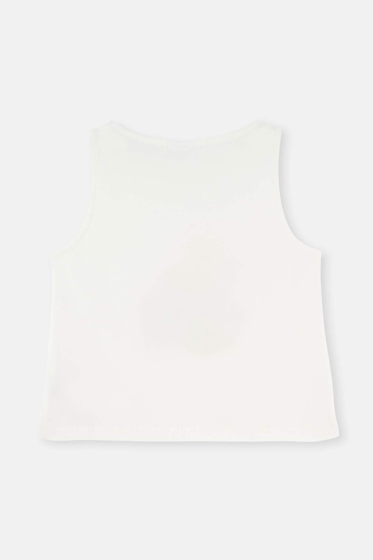 WHITE FLORAL PATTERN KNITTED TRACKER SHORTS PAJAMAS SUIT