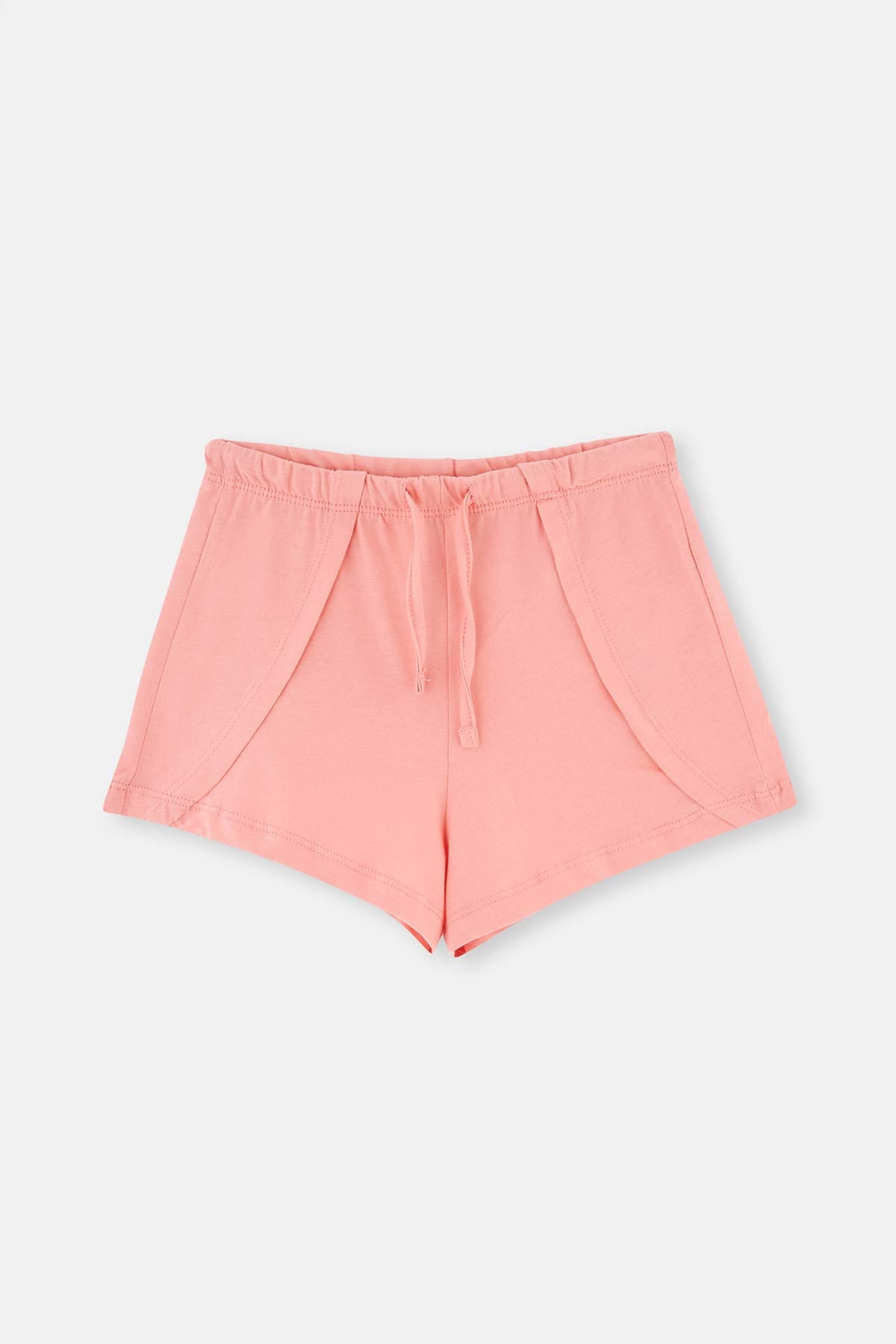 WHITE FLORAL PATTERN KNITTED TRACKER SHORTS PAJAMAS SUIT