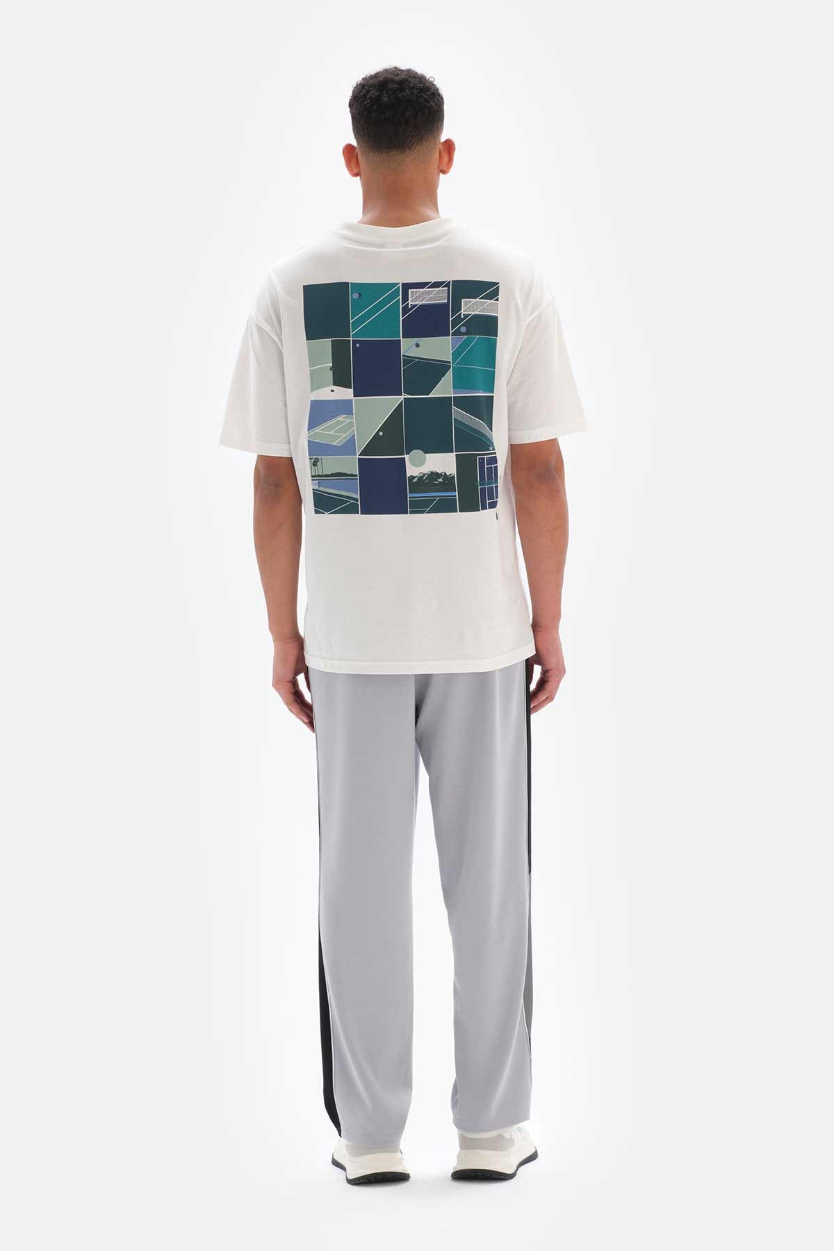 LIGHT GREY TRACKSUIT BOTTOM