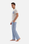 WHITE CREW-NECK PAJAMAS