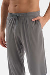GREY RAGLAN SLEEVE JACQUARD PAJAMAS SUIT