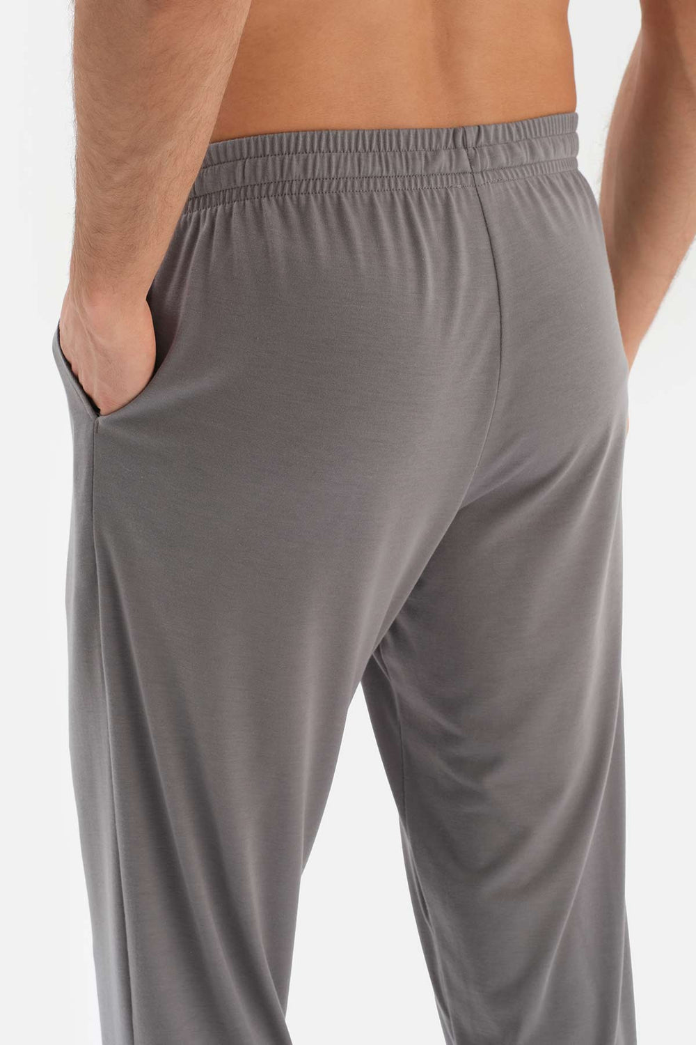 GREY RAGLAN SLEEVE JACQUARD PAJAMAS SUIT