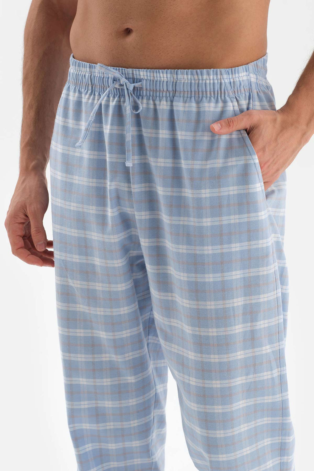 ECRU CREW-NECK SHORT SLEEVE SHORT WOVEN PAJAMAS SUIT