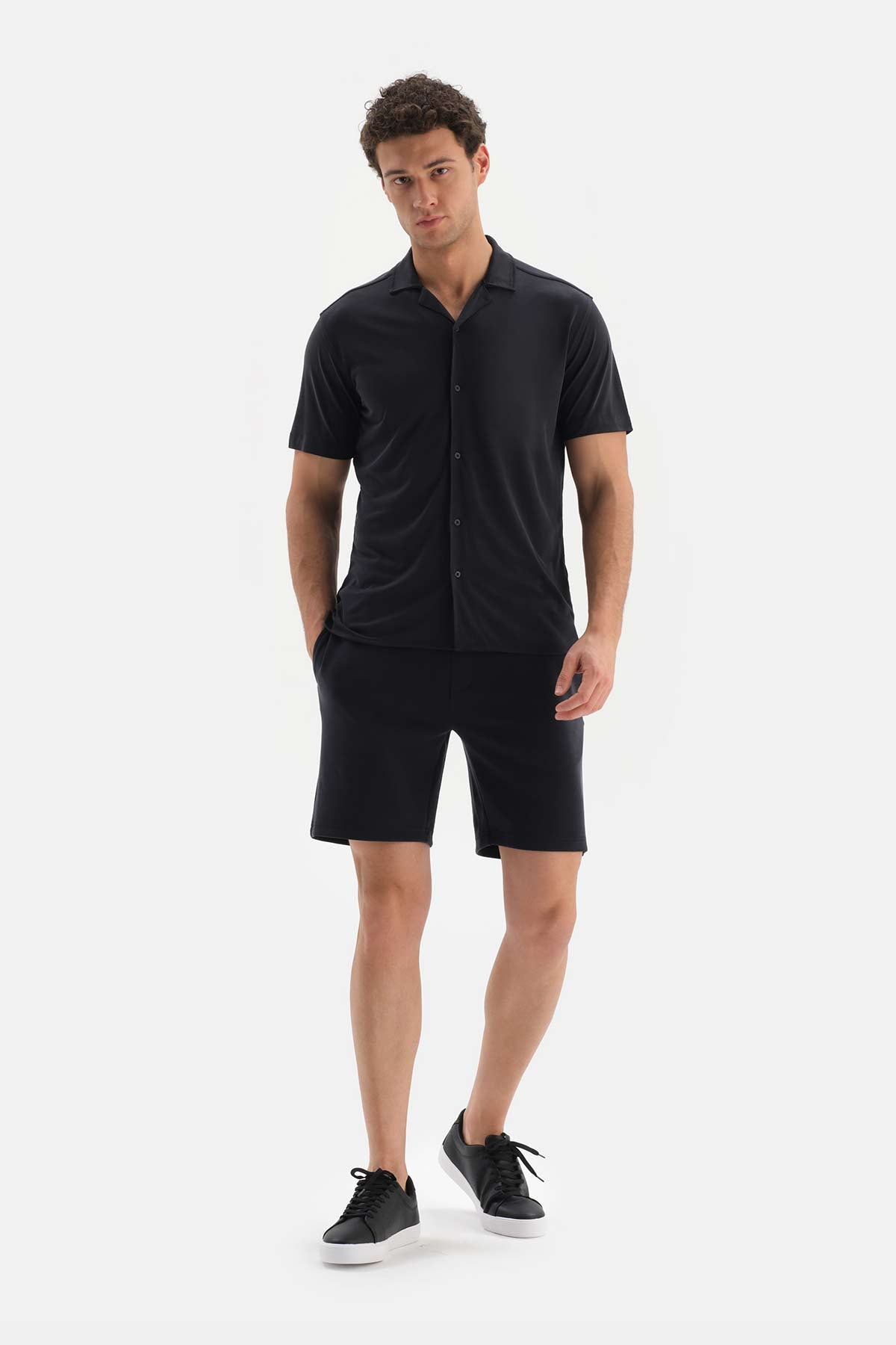 NAVY CUPRA SHORT SLEEVE SHIRT