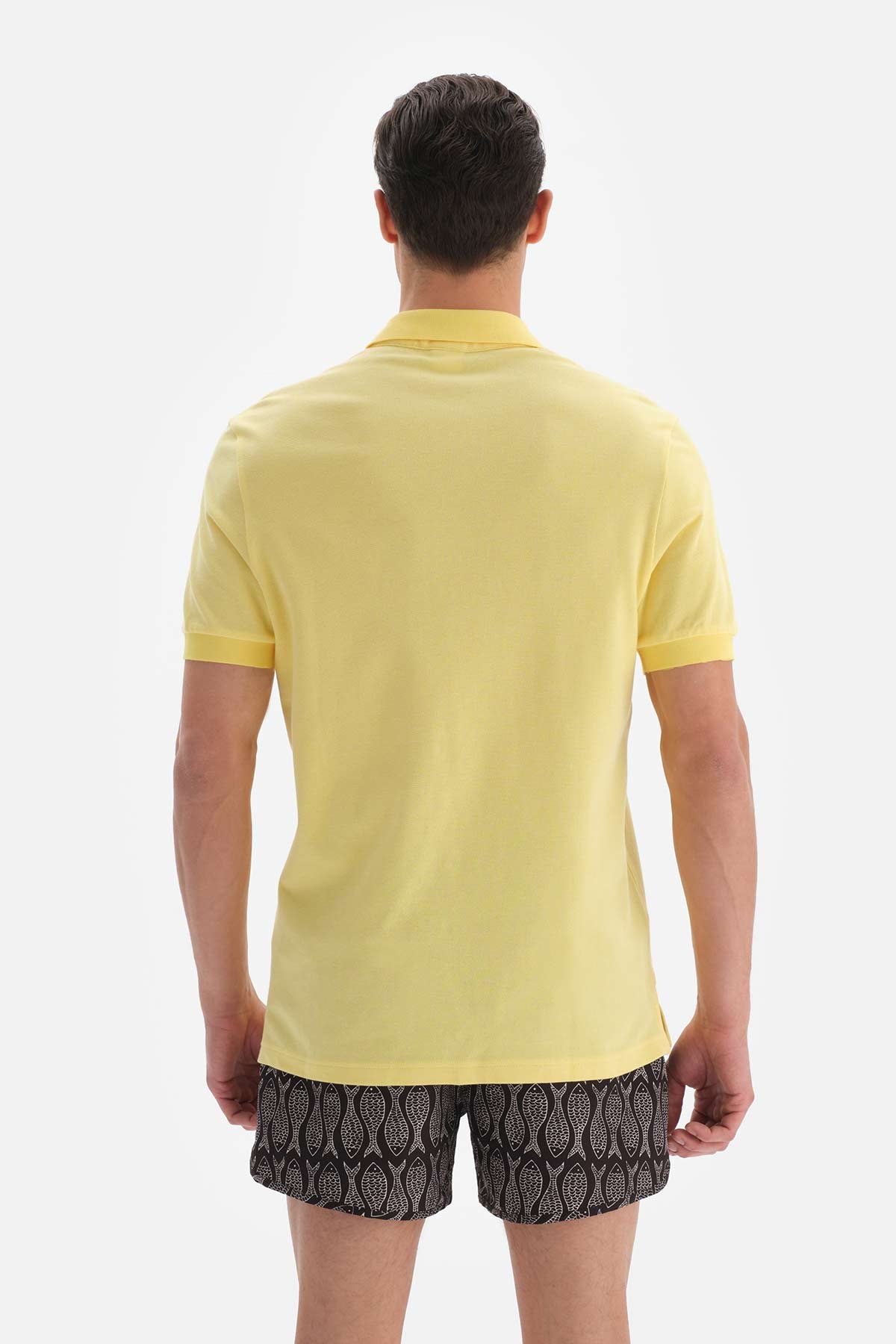Açık Sarı Pike Polo Yaka T-Shirt