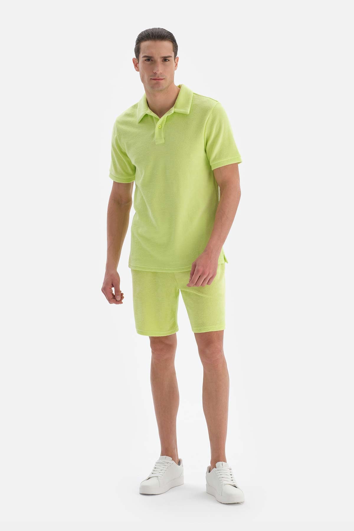 Neon Yeşil Havlu Şort