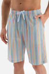 WHITE CREW-NECK WOVEN SHORTS PAJAMA SUIT