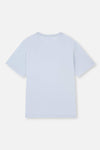 LIGHT BLUE V-NECK SHORT SLEEVE KNITTED PAJAMAS