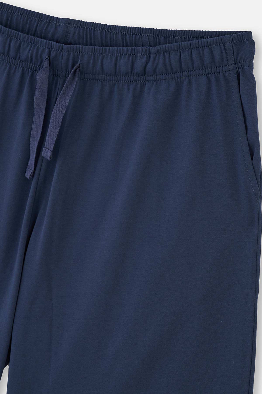 LIGHT BLUE V-NECK SHORT SLEEVE KNITTED PAJAMAS