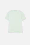 Mint Green CREW-NECK PRINTED SHORTS PAJAMAS SUIT