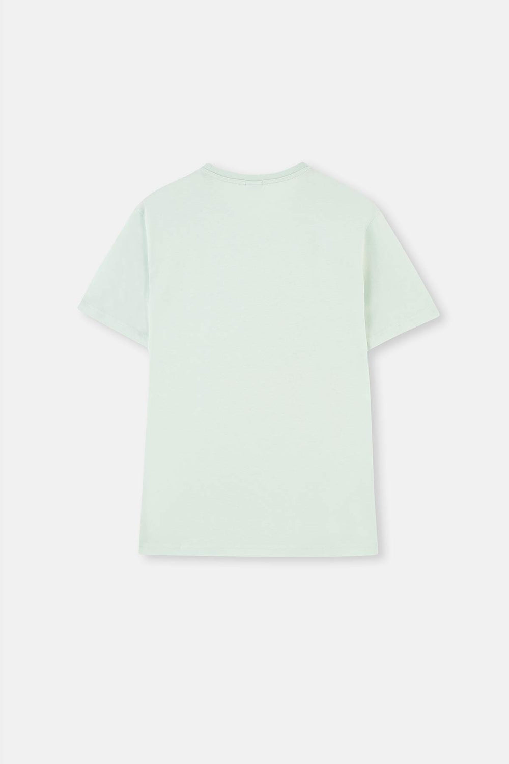 Mint Green CREW-NECK PRINTED SHORTS PAJAMAS SUIT