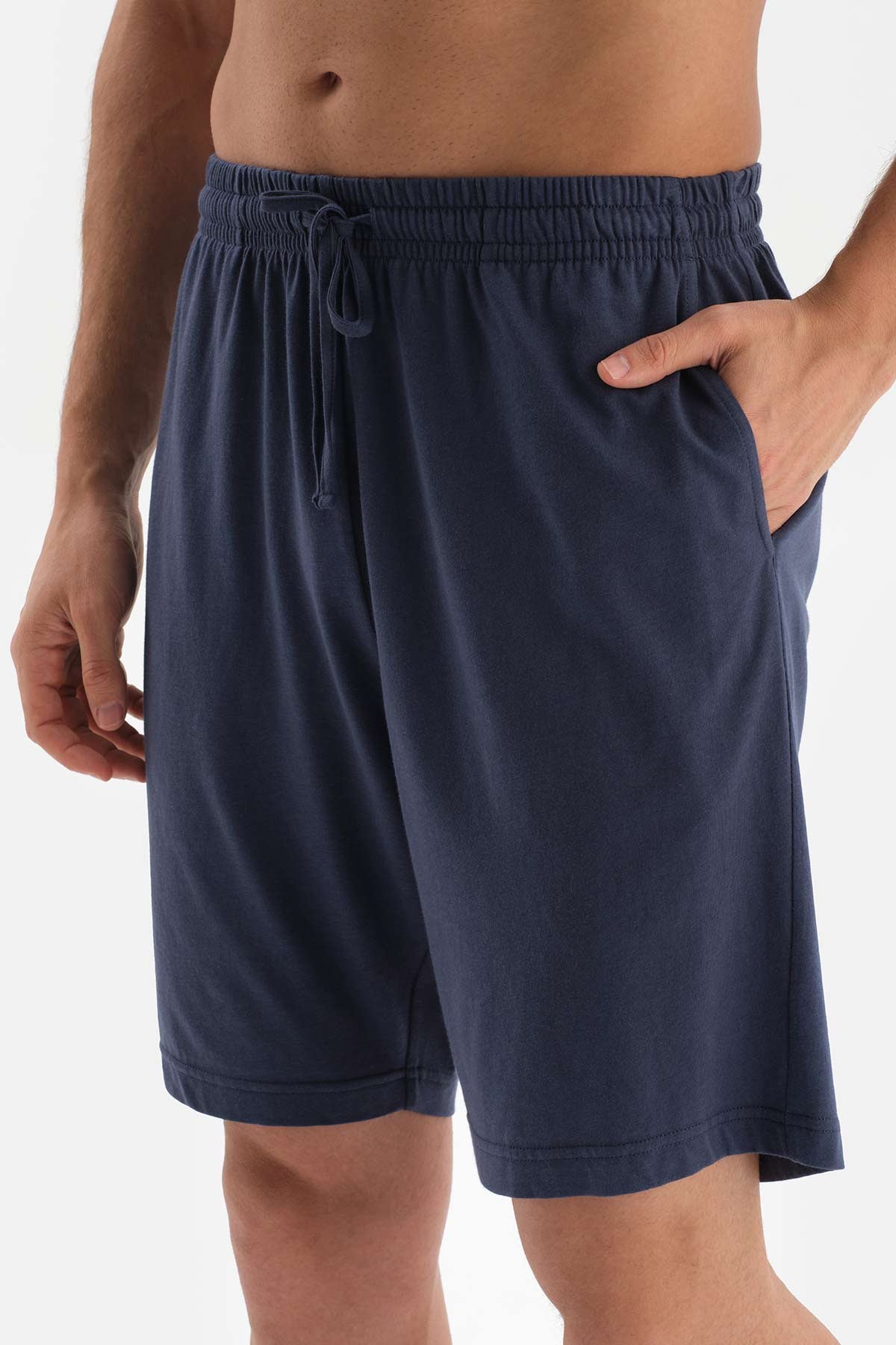 ECRU CREW-NECK PRINTED TOP WITH SHORTS PAJAMA SUIT