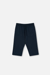 TEAL KNITTED PAJAMAS WITH HALF-PLOTTED CAPRI