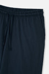 TEAL KNITTED PAJAMAS WITH HALF-PLOTTED CAPRI